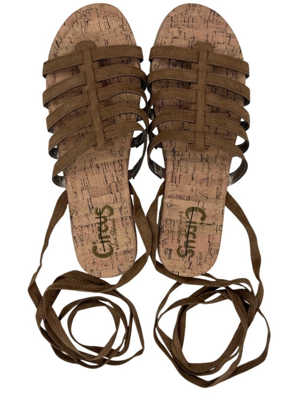 NWOT Circus By Sam Edelman Lace-Up Platform Gladiator Sandals 10 | Coastal Boho - Picture 13 of 14